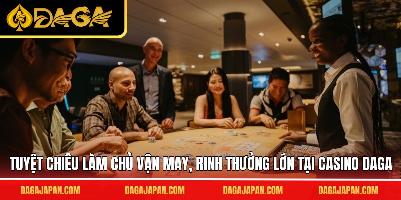 Tuyệt chiêu làm chủ vận may, rinh thưởng lớn tại casino DAGA